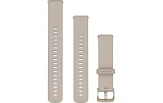 Quick Release kellarihmad (18mm) Silikoon - French Gray/soft gold