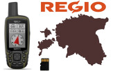 Käsi GPS Garmin GPSMAP 65s + Regio Teed mälukaart GPSMAP 65s + Regio Teed mälukaart