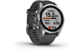 Spordikell Garmin fenix 7S Silver with Graphite Band Standard - Silver with Graphite Band