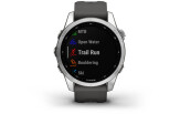 Spordikell Garmin fenix 7S Silver with Graphite Band Standard - Silver with Graphite Band