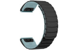 Kiirkinnitusega kellarihmad 26mm Magnetiga silikoon - must / helesinine
