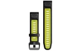 QUICKFIT 20 kellarihmad (20mm) Silikoon - Black/Electric Lime