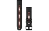 QUICKFIT 22 kellarihmad (22mm) Silikoon - Black/Flame Red