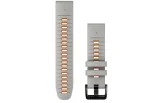 QUICKFIT 22 kellarihmad (22mm) Silikoon - Fog Gray/Ember Orange