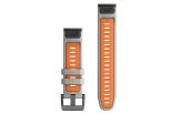 QUICKFIT 22 kellarihmad (22mm) Silikoon - Fog Gray/Ember Orange