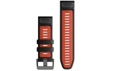 QUICKFIT 26 kellarihmad (26mm) Silikoon - Black/Flame Red