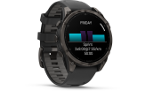 Spordikell Garmin fenix 8 47mm AMOLED,Saph,CrbnGryTi/Blk,Blk/PebbleGryBnd,EMEA AMOLED Sapphire Carbon Gray DLC Ti with Black Band