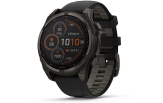 Spordikell fenix 8 47mm Solar Solar Sapphire Carbon Gray DLC Ti with Black band