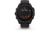 Spordikell fenix 8 47mm Solar Solar Sapphire Carbon Gray DLC Ti with Black band