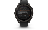 Spordikell fenix 8 47mm Solar Solar Sapphire Carbon Gray DLC Ti with Black band