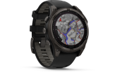 Spordikell fenix 8 47mm Solar Solar Sapphire Carbon Gray DLC Ti with Black band