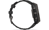 Spordikell fenix 8 47mm Solar Solar Sapphire Carbon Gray DLC Ti with Black band