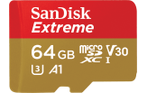 SanDisk microSDXC 64GB Extreme U3 C10 V30