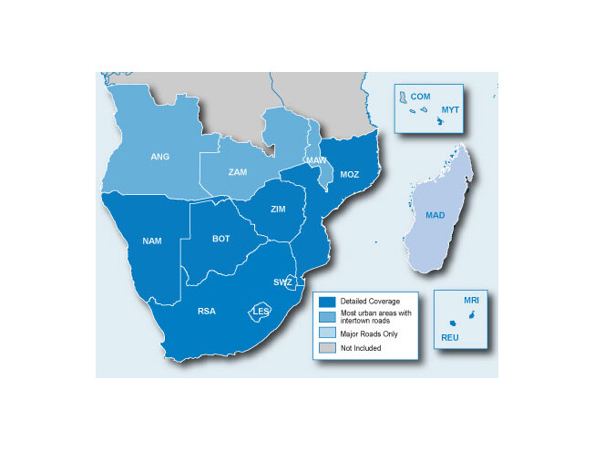 Lõuna-Aafrika teede mälukaart