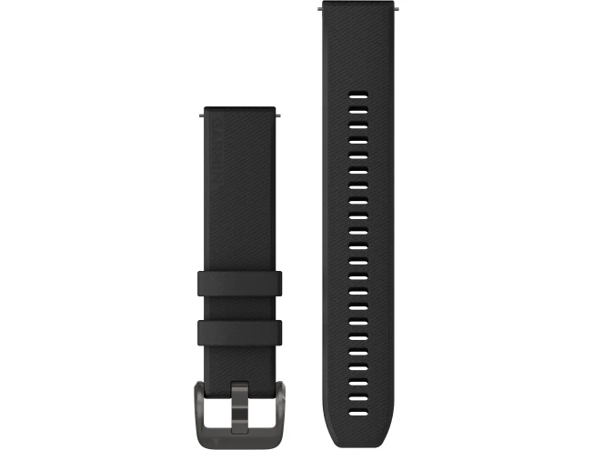 Quick Release silikoon kellarihmad (20mm) Black/gunmetal - 126-203 mm