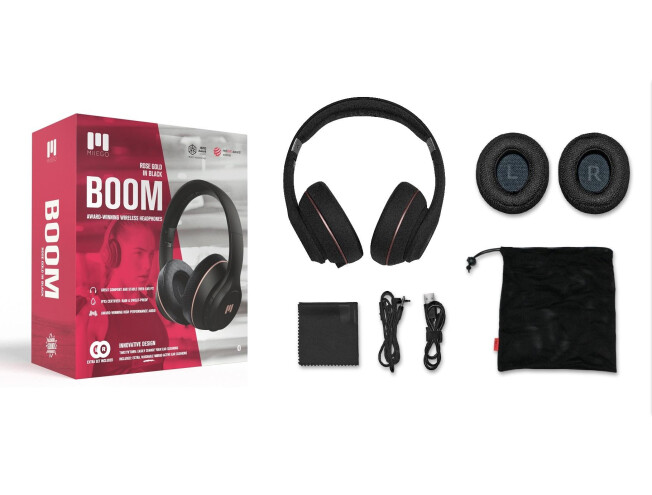 MIIEGO BOOM bluetooth kõrvaklapid Roosa kuld/must
