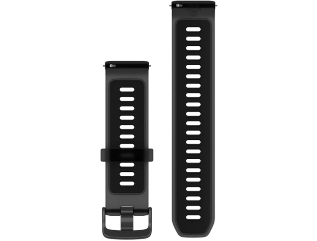 Quick Release kellarihmad (22mm) Silikoon - Translucent Black