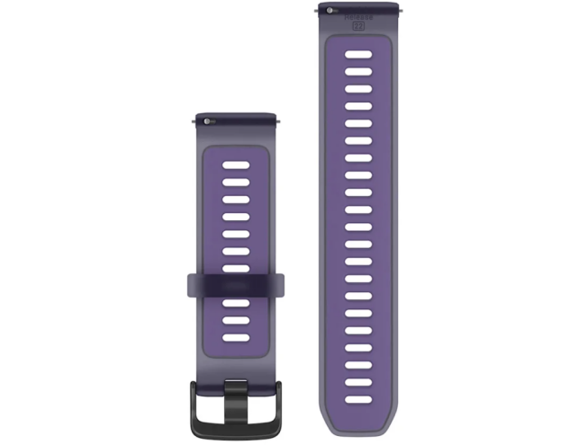 Quick Release kellarihmad (22mm) Silikoon - Translucent Imperial Purple/Indigo