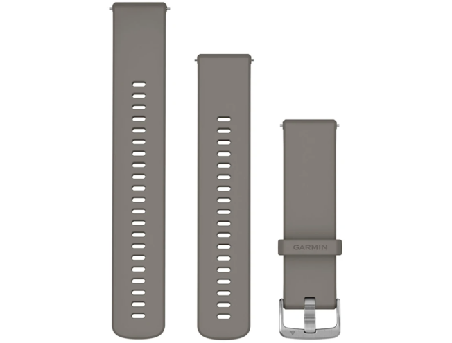 Quick Release kellarihmad (22mm) Silikoon - Silver Gray