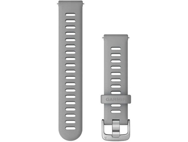 Kellarihm Quick Release (18mm) hall/hõbe Silikoon - hall/hõbe 110-175 mm