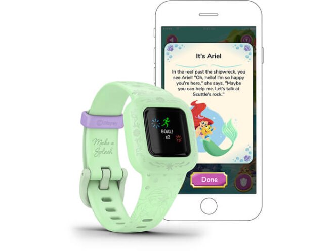 Aktiivsuskell Garmin vivofit jr. 3 The Little Mermaid