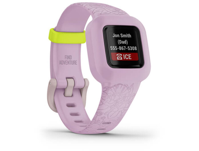 Aktiivsuskell Garmin vivofit jr. 3 Floral Pink Lilac Floral