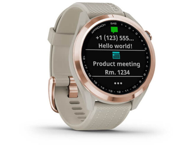 Golfikell Garmin Approach S42 rosegold/beež rosegold/beež