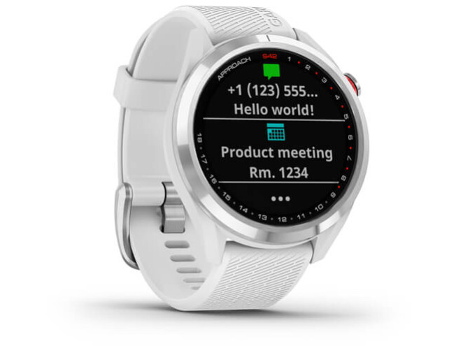 Golfikell Garmin Approach S42 hõbe/valge