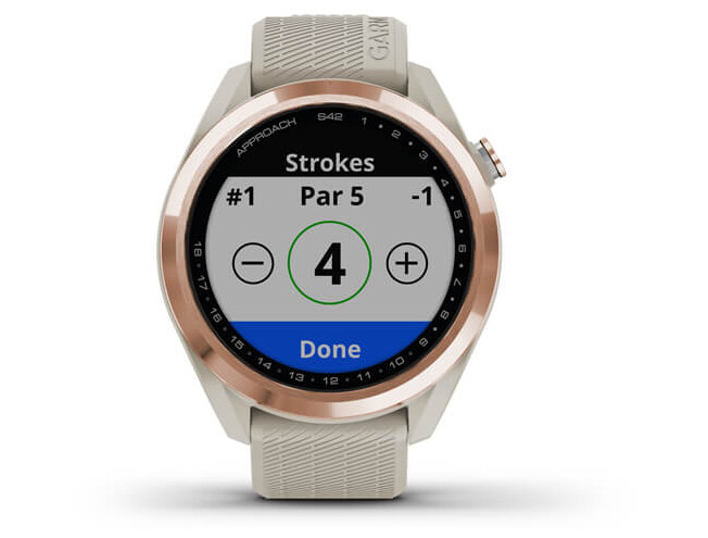 Golfikell Garmin Approach S42 rosegold/beež rosegold/beež