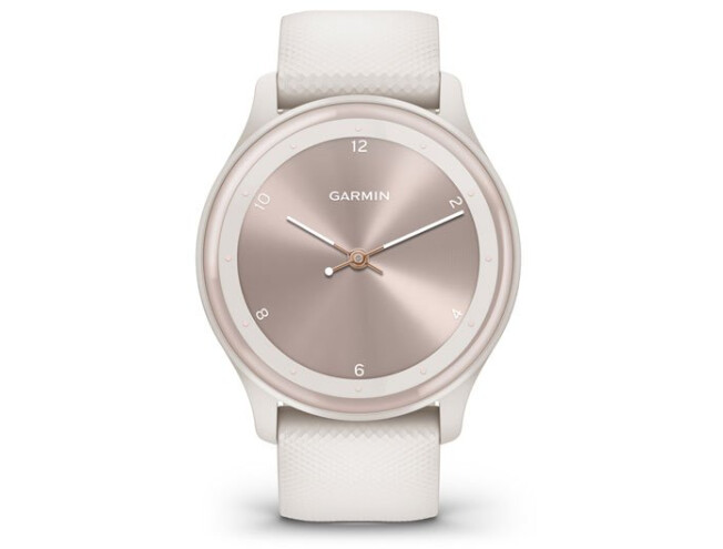 Aktiivsuskell Garmin vivomove Sport White cream Silicone Ivory