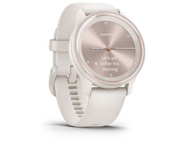 Aktiivsuskell Garmin vivomove Sport White cream Silicone Ivory