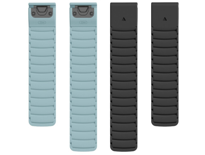 Kiirkinnitusega kellarihmad 22mm Magnetiga silikoon - must / helesinine