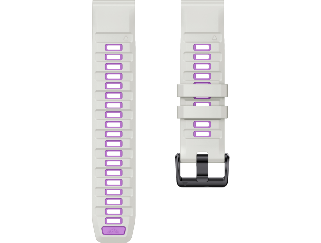 Kiirkinnitusega kellarihmad 20mm Silikoon - Light Gray/Purple