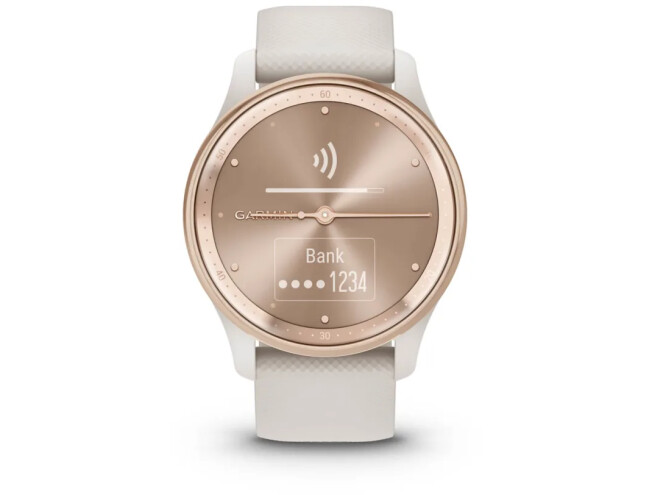 Aktiivsuskell Garmin vivomove Trend, White Cream White Cream