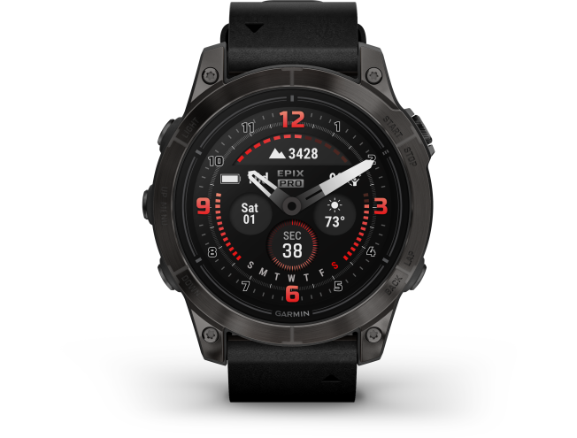 Spordikell Garmin epix PRO 47mm Sapphire Gray Sapphire Ti Carbon Gray