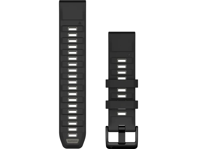 QUICKFIT 22 kellarihmad (22mm) Silikoon - Black/Pebble Gray