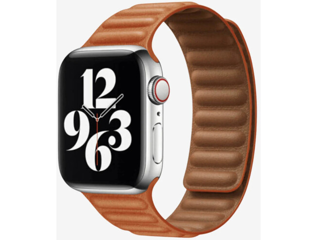 Magnet kinnitusega silikoonist kellarihm Apple watch 42/44/45mm, Pruun Pruun 42/44/45mm