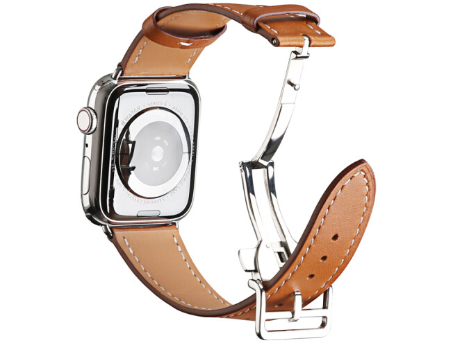 Kiiraasaga kunstnahast kellarihm Apple watch Pruun 38/40/41