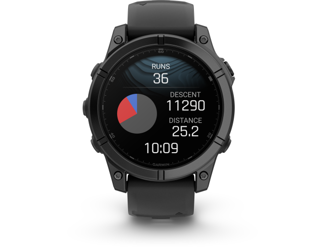 Spordikell fenix E 47mm AMOLED Slate Gray Steel Black Band