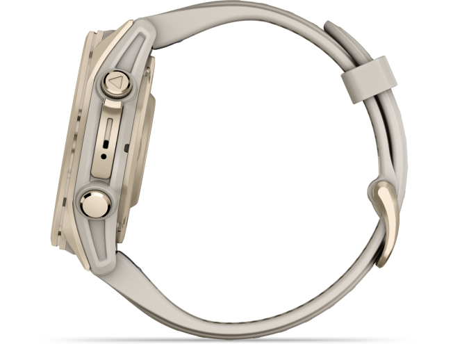 Spordikell Garmin fenix 8 43mm AMOLED Sapphire Soft Gold with Fog Gray Band