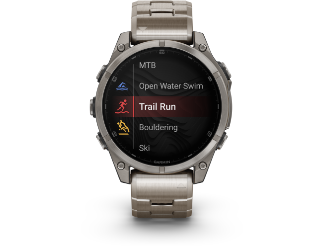 Spordikell Garmin fenix 8 47mm AMOLED Sapphire Titanium with Titanium Band AMOLED Sapphire Titanium with Titanium Band