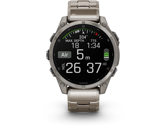 Spordikell Garmin fenix 8 47mm AMOLED Sapphire Titanium with Titanium Band AMOLED Sapphire Titanium with Titanium Band