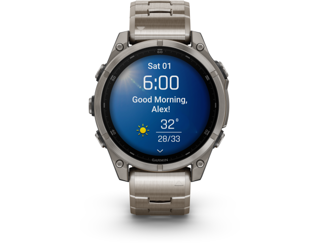 Spordikell Garmin fenix 8 47mm AMOLED Sapphire Titanium with Titanium Band AMOLED Sapphire Titanium with Titanium Band