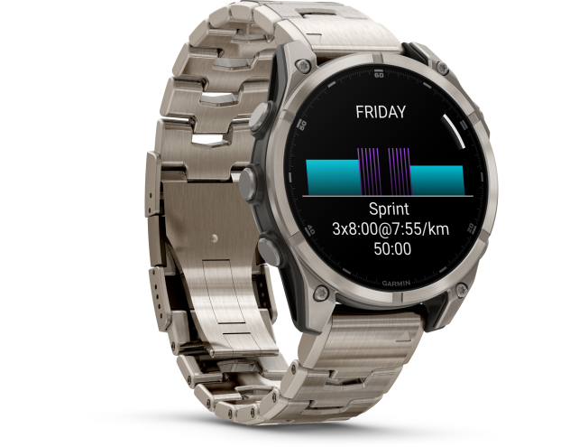 Spordikell Garmin fenix 8 47mm AMOLED Sapphire Titanium with Titanium Band AMOLED Sapphire Titanium with Titanium Band