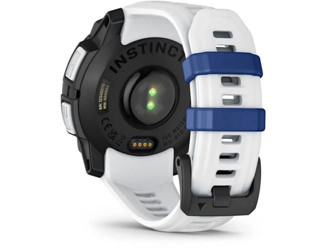 Seikluskell Garmin Instinct 3 45mm Solar Whitestone - Whitestone/Bolt Blue