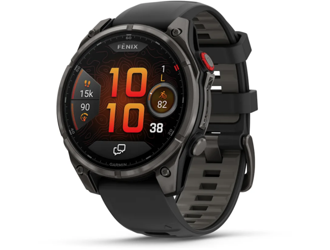 Spordikell Garmin fenix 8 PRO 47mm AMOLED Sapphire, Carbon grey DLC TI Black