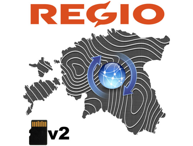 Regio Eesti TOPO v2 mälukaardi uuendus