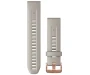 Kiirkinnitusega kellarihmad 20mm Silikoon - light sand/rosegold