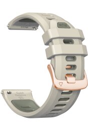 Kellarihmad 20mm kiire kinnitus sand gray/rose gold silikoon