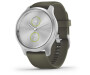 Aktiivsuskell Garmin vivomove Style, Silver-Moss Green, Silicone hõbe/roheline - silikoon